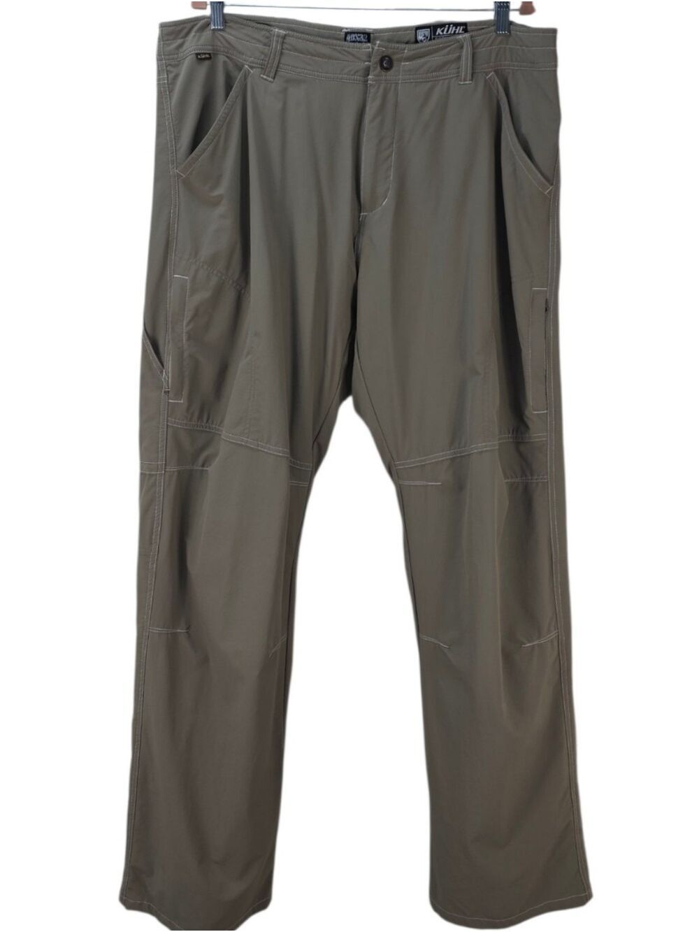KÜHL Renegade Cargo Hiking Pants 40x32 Olive Green Nylon Stretch Trail